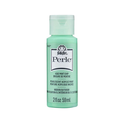 FolkArt Perle Acrylic Paint - Mint Chip (2 oz Bottle)