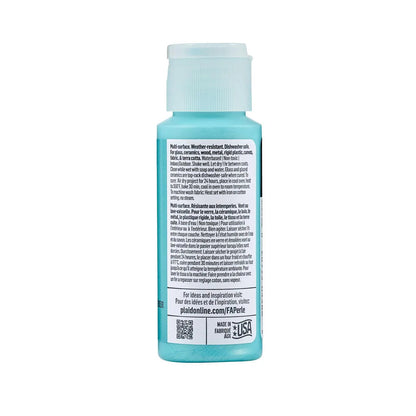FolkArt Perle Acrylic Paint - Iced Aqua (2 oz Bottle)
