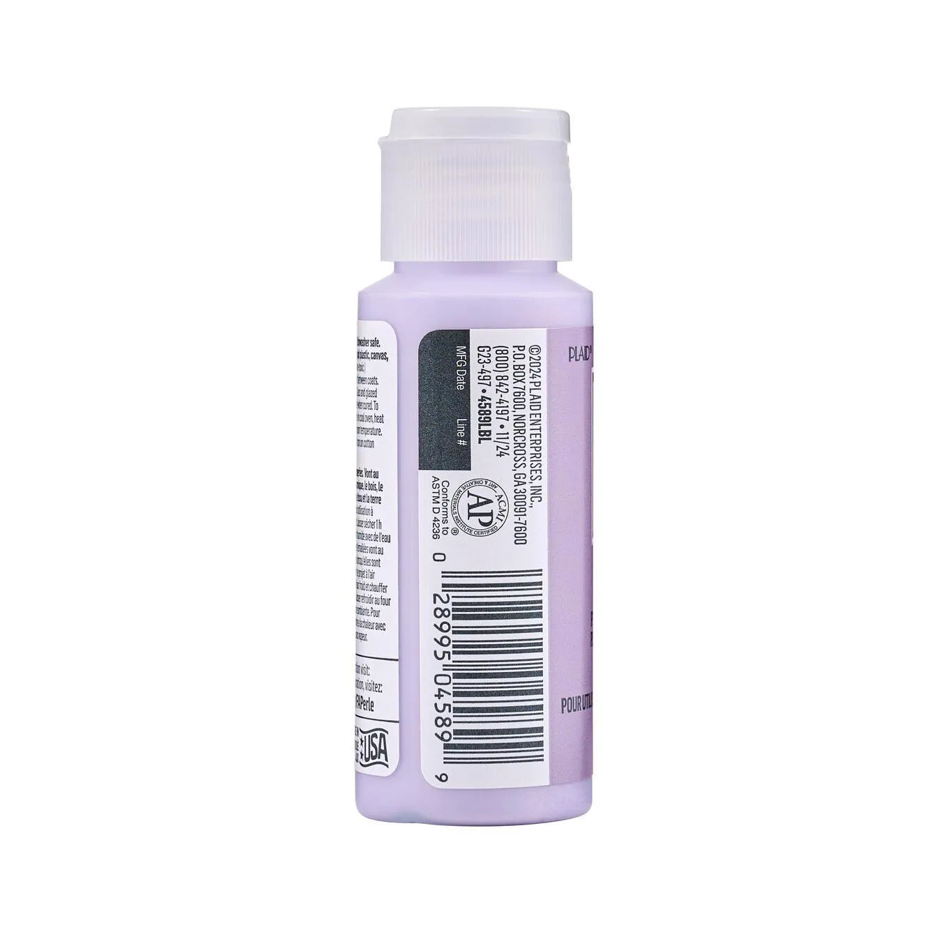 FolkArt Perle Acrylic Paint - Lavender Fog (2 oz Bottle)