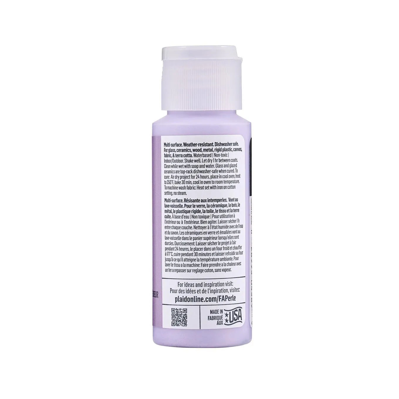 FolkArt Perle Acrylic Paint - Lavender Fog (2 oz Bottle)