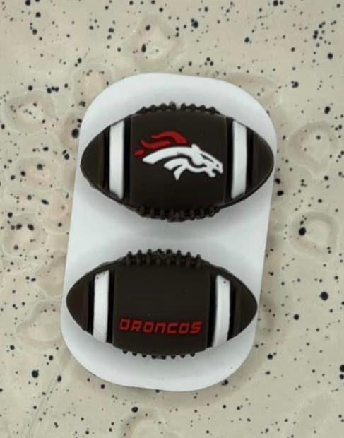 0101 - Football - 3D Football Denver Broncos Silicone Focal