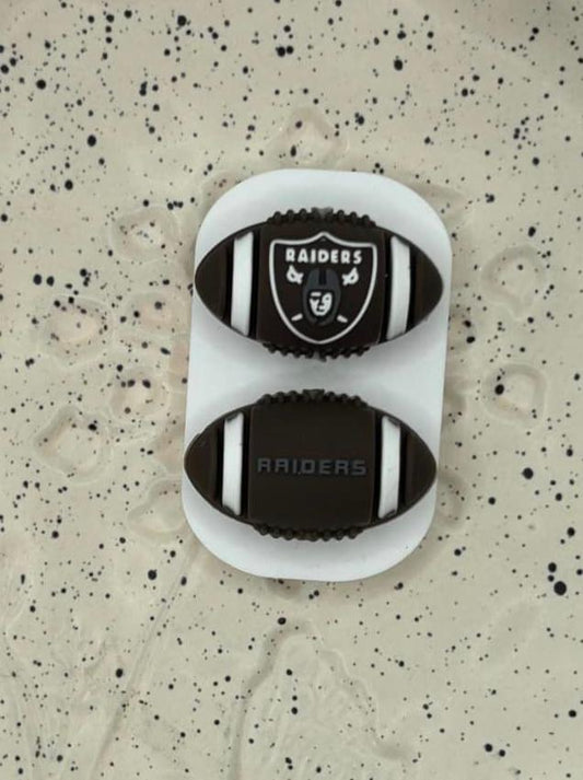 0110 - Football - 3D Football Raiders Silicone Focal