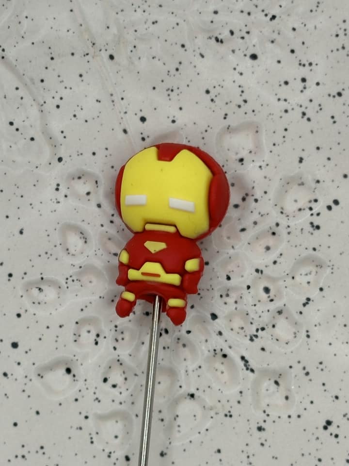 0204 - Marvel - Ironman - 3D Silicone Topper