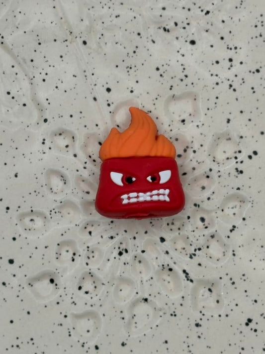 0210 - Movie - Pixar - Inside Out - Anger 3D Silicone Topper