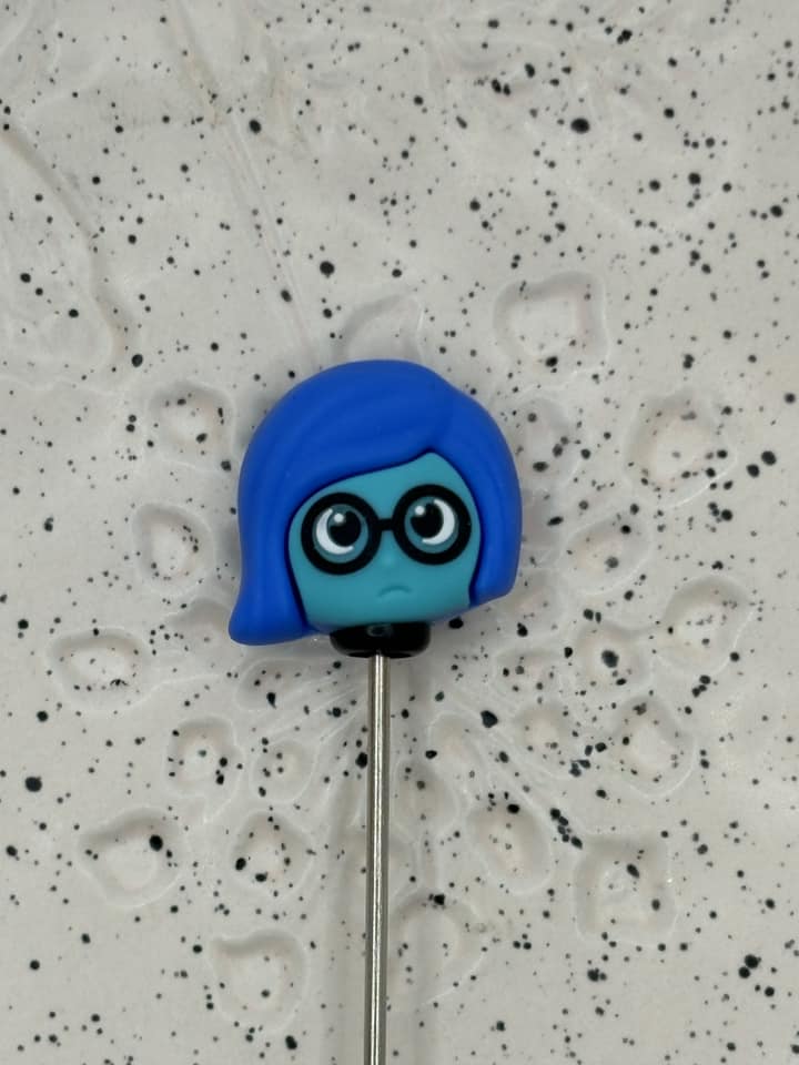 0209 - Movie - Pixar - Inside Out - Sadness 3D Silicone Topper