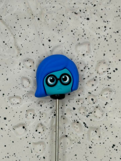 0209 - Movie - Pixar - Inside Out - Sadness 3D Silicone Topper