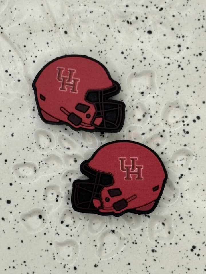 College - University of Houston Printed Silicone Focal 0184 - 5 Count