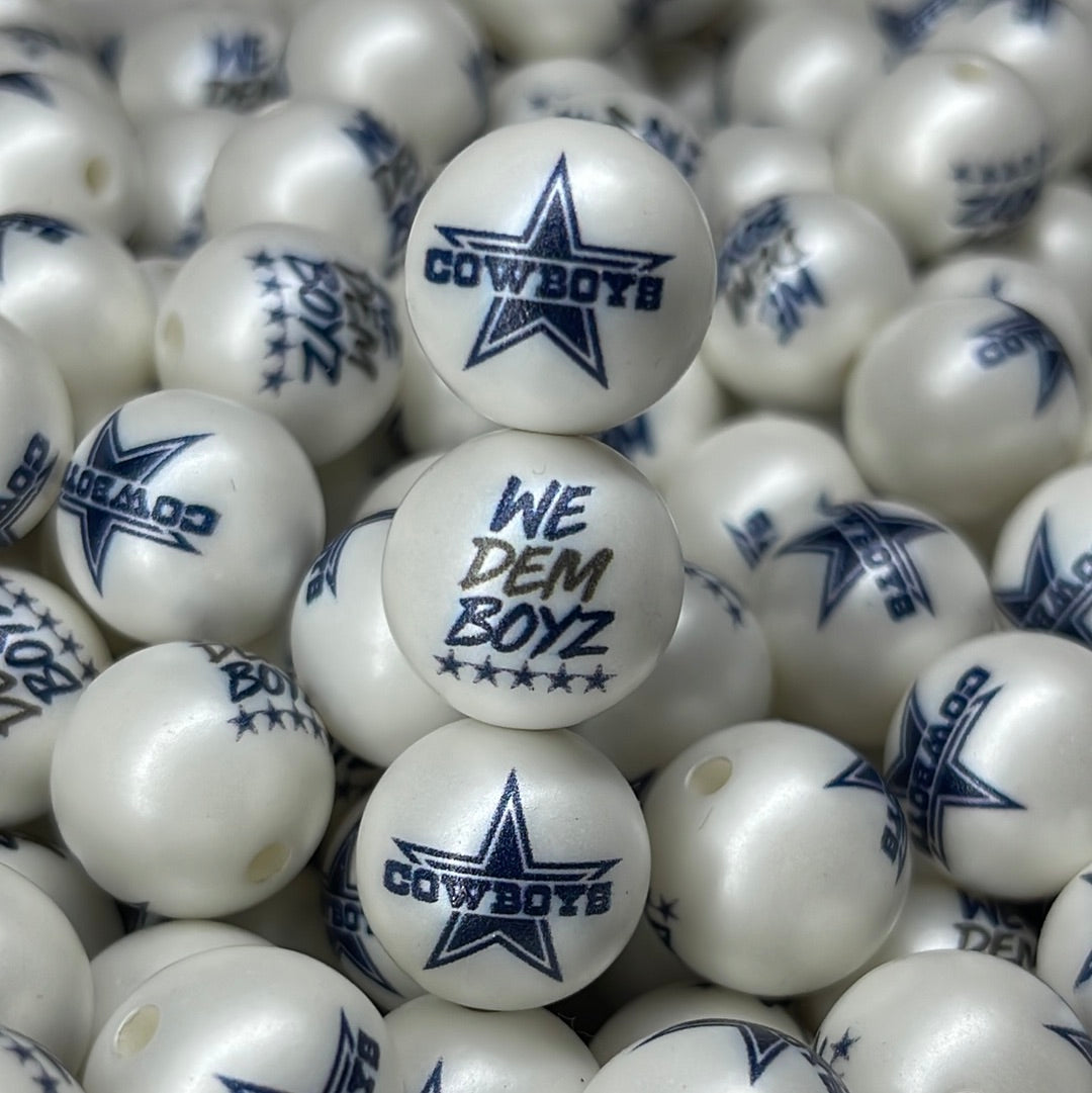 Acrylic Team  Double Sided Bead - 16mm - RD Creations Exclusive