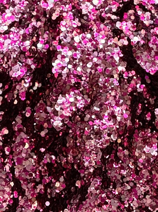 Glitter - Breast Cancer Custom Chunky Mix 1oz
