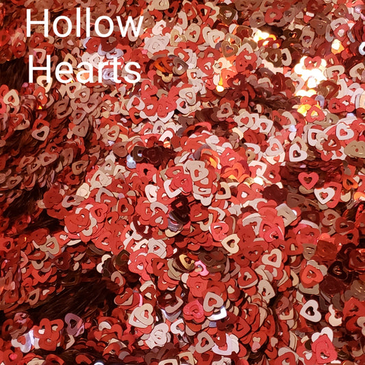 Glitter - Hollow Heart 1 oz