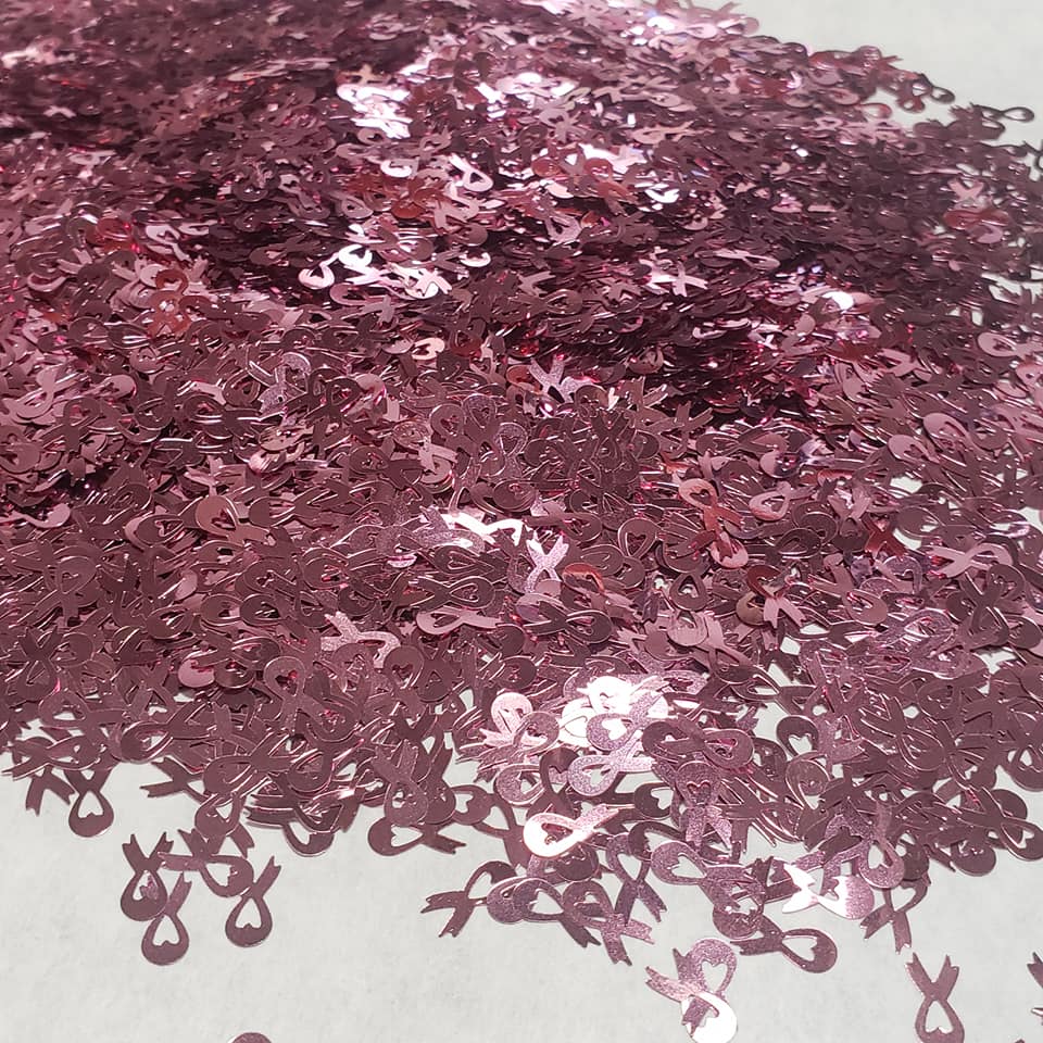 Glitter - Breast Cancer Ribbon Blush 1 oz