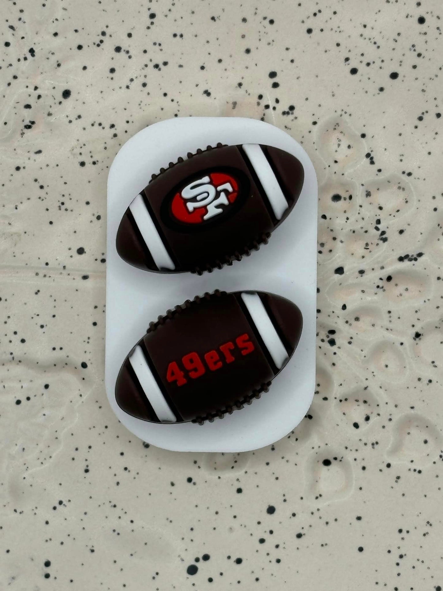 0112 - Football - 3D Football San Francisco 49ers Silicone Focal