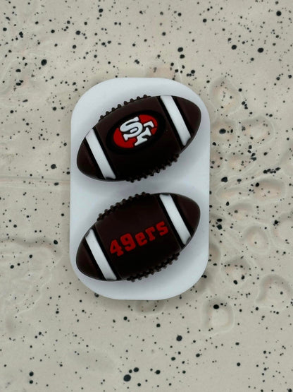 0112 - Football - 3D Football San Francisco 49ers Silicone Focal