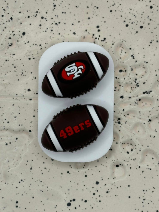 0112 - Football - 3D Football San Francisco 49ers Silicone Focal