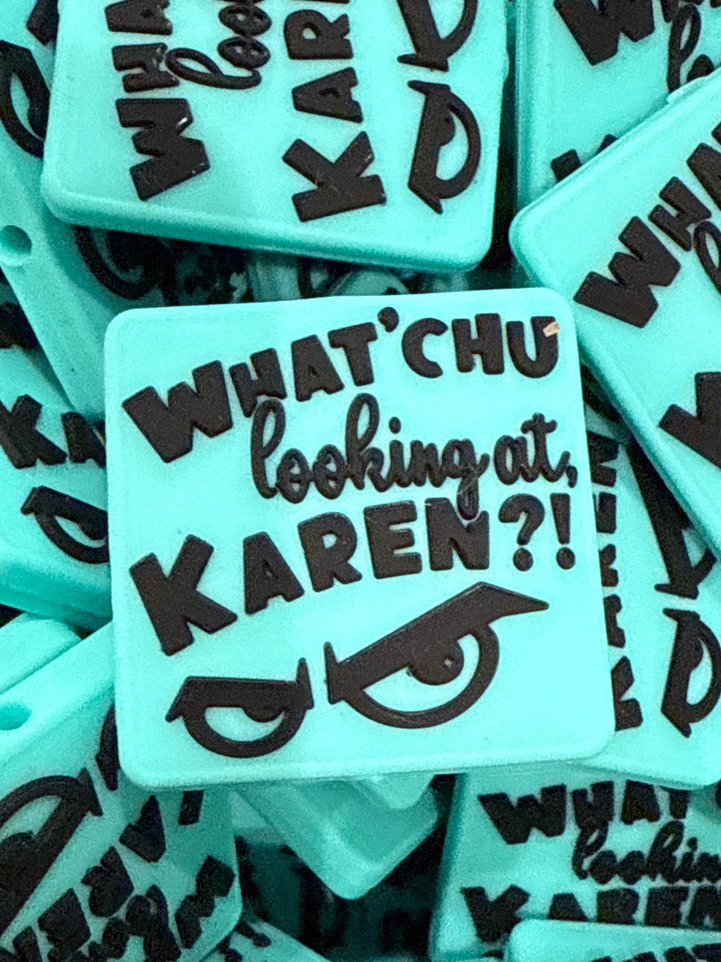 What’Chu Looking at Karen Teal Focal - Public Creation by RD Creations