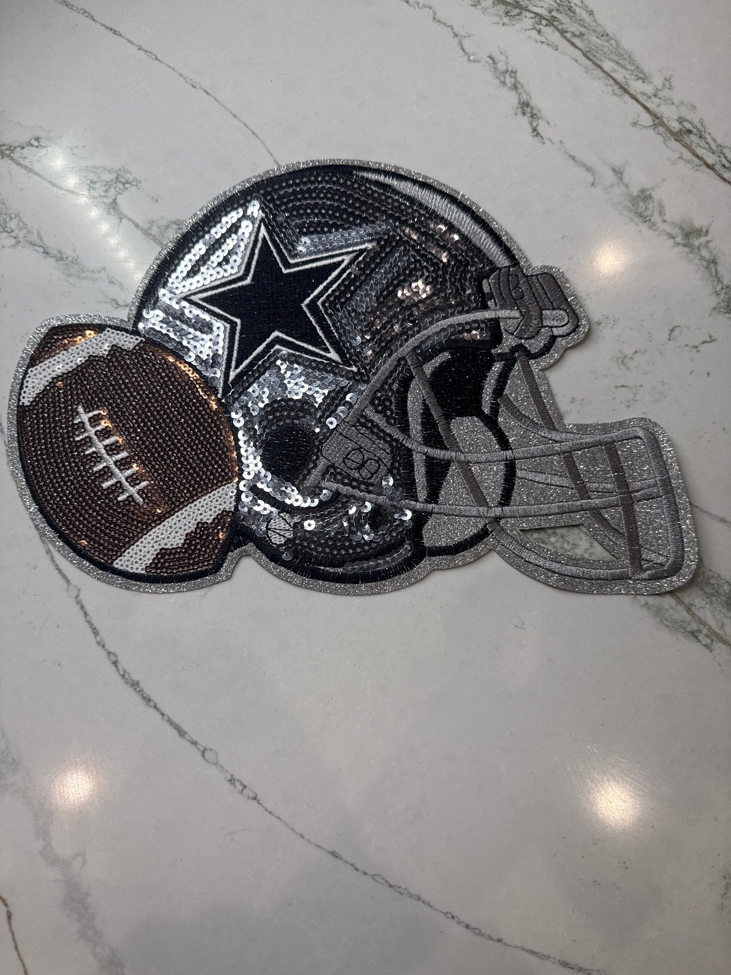 RDDallas Helmet Sequin Patch Large