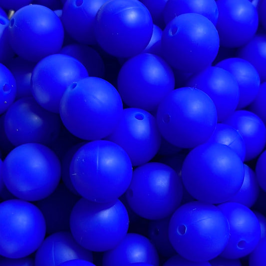 Silicone Bead Royal Blue S16 A01-44 - 15mm - 10 pack