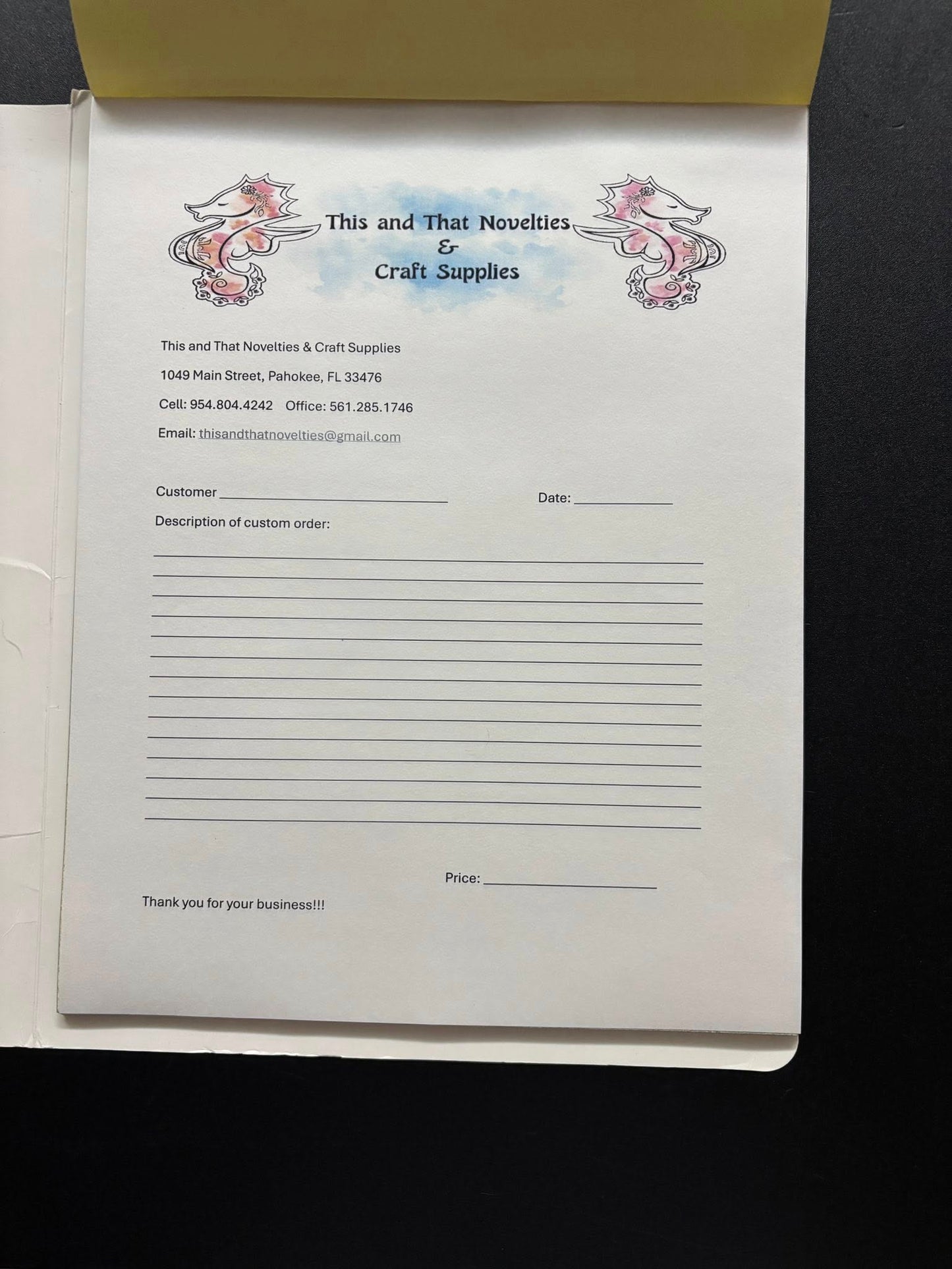 2 Part NCR Custom Forms