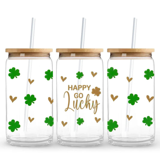 Master Maker Crafts -  UV DTF Wrap Only - Happy Go Lucky 9.7" x 4.3" (Cup NOT Included)