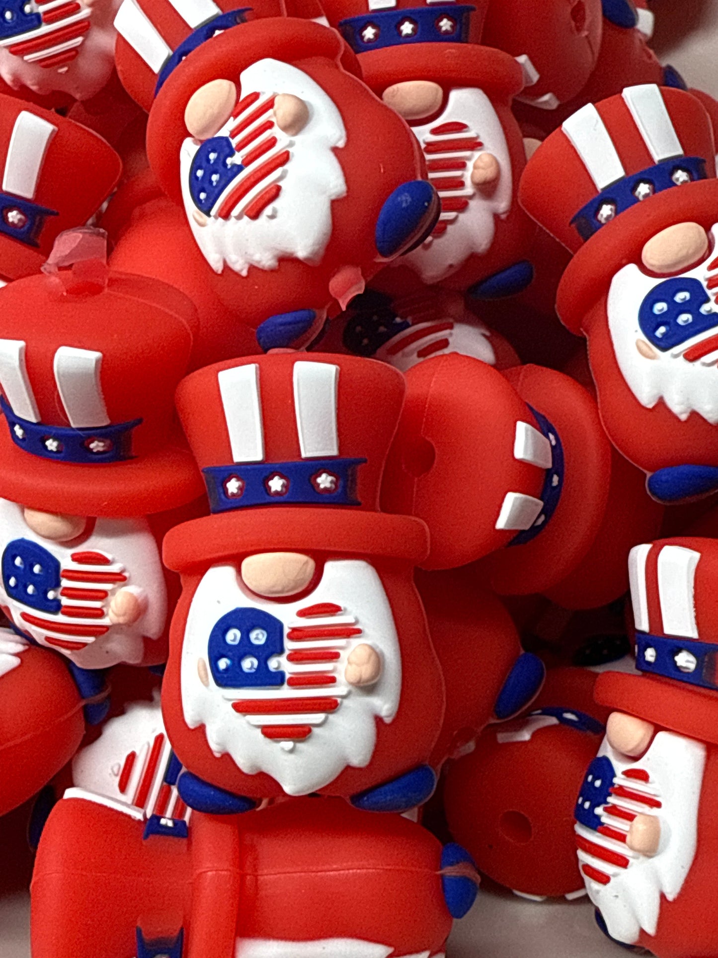 4th of July Gnome 3D Silicone Focal