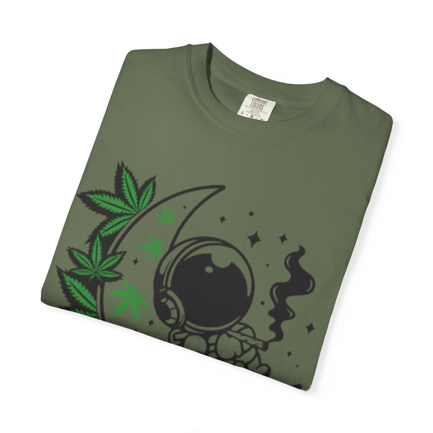 Cosmic Cannabis T-Shirt | Unisex Tee, Planetary Vibes, Weed Enthusiast Gift, Space Lover Shirt, Stoner Fashion, Gift for Him/Her