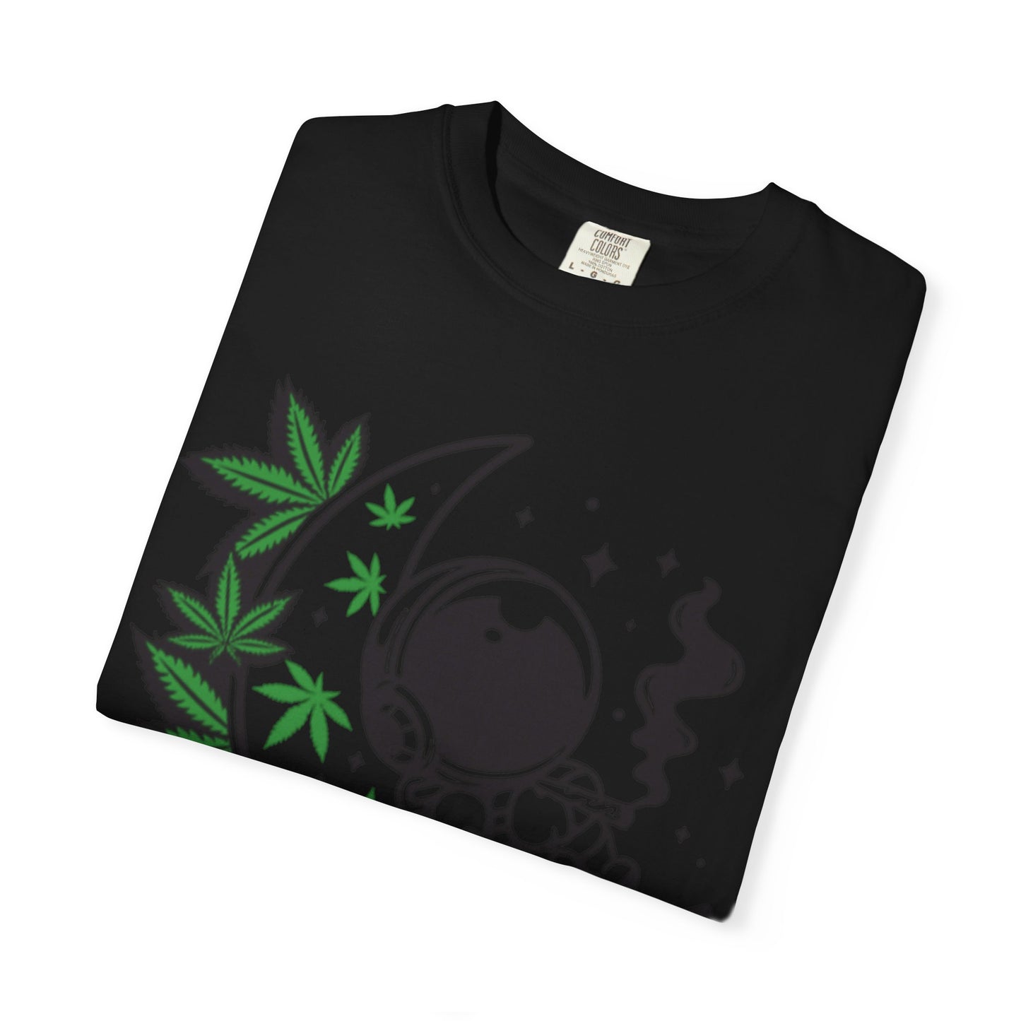 Cosmic Cannabis T-Shirt | Unisex Tee, Planetary Vibes, Weed Enthusiast Gift, Space Lover Shirt, Stoner Fashion, Gift for Him/Her