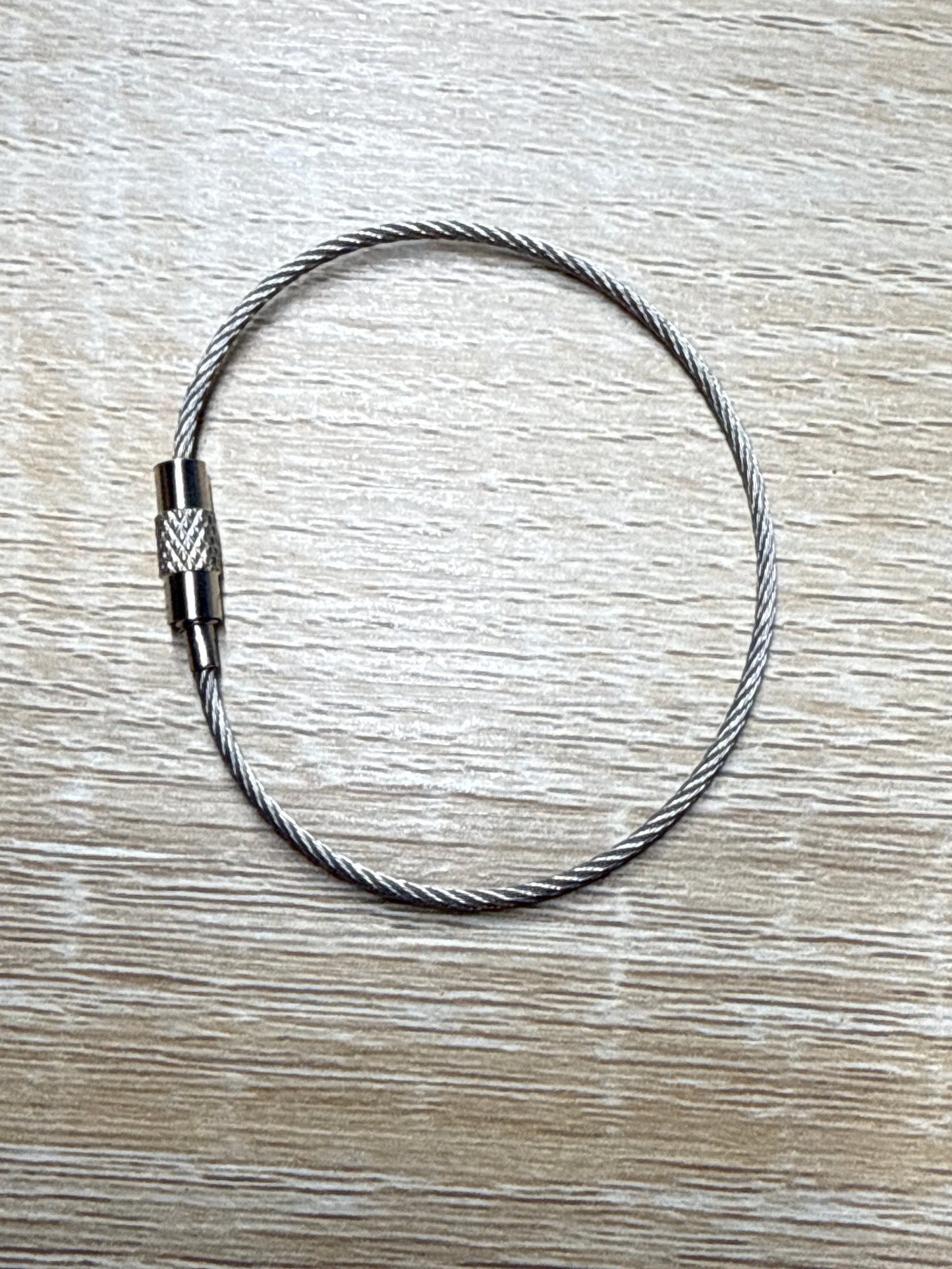 Steel Wire Keyring Steel Cable - 15cm - 1 piece