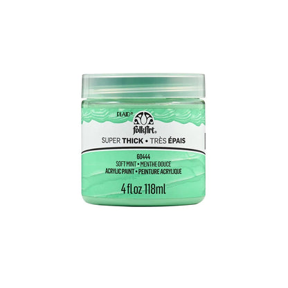 FolkArt Super Thick Acrylic Paint - Soft Mint (4 oz Bottle)