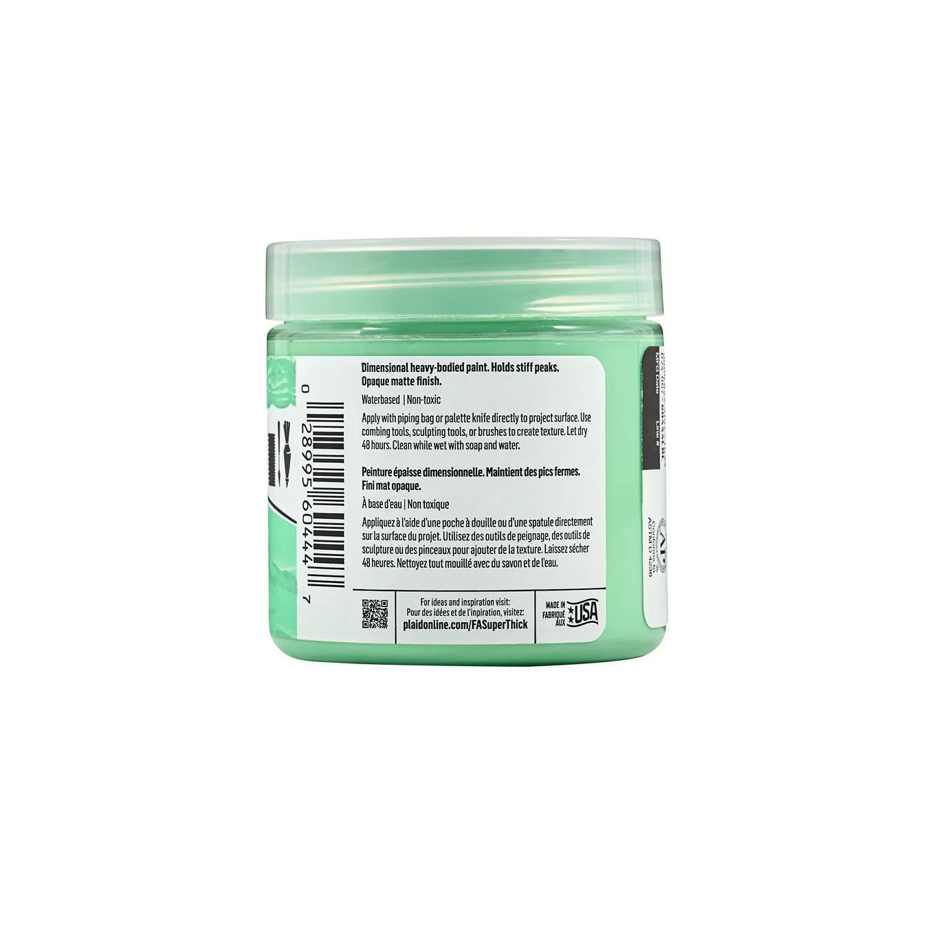 FolkArt Super Thick Acrylic Paint - Soft Mint (4 oz Bottle)