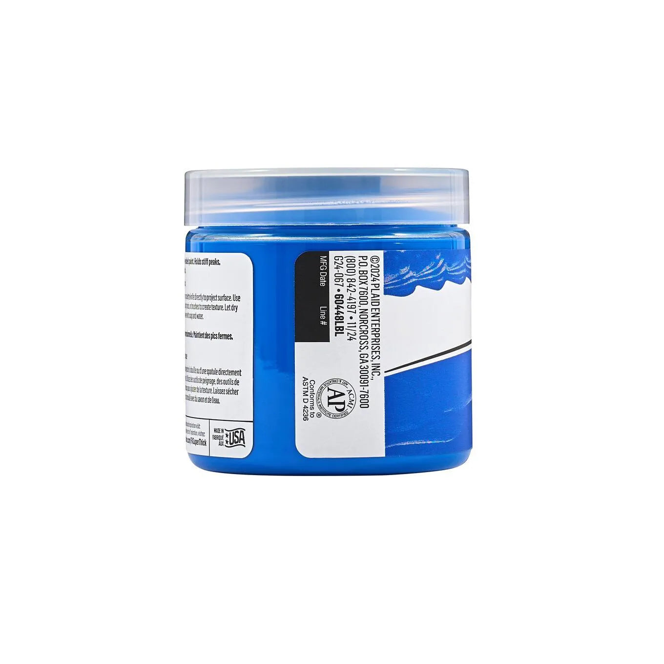 FolkArt Super Thick Acrylic Paint - Deep Blue (4 oz Bottle)