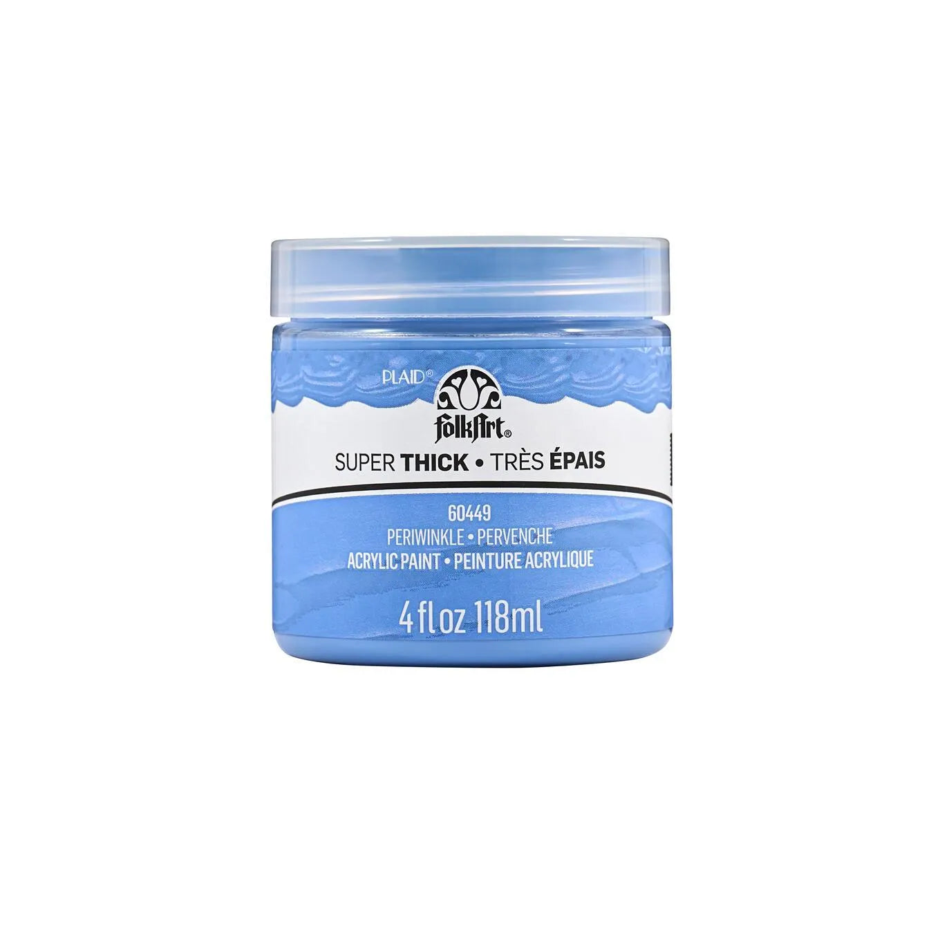 FolkArt Super Thick Acrylic Paint - Periwinkle (4 oz Bottle)