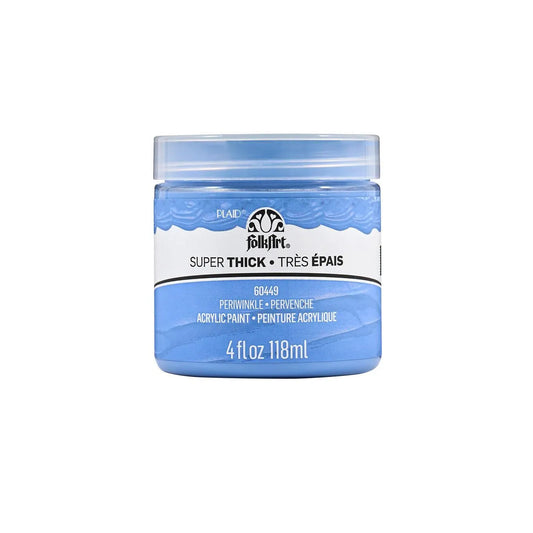 FolkArt Super Thick Acrylic Paint - Periwinkle (4 oz Bottle)