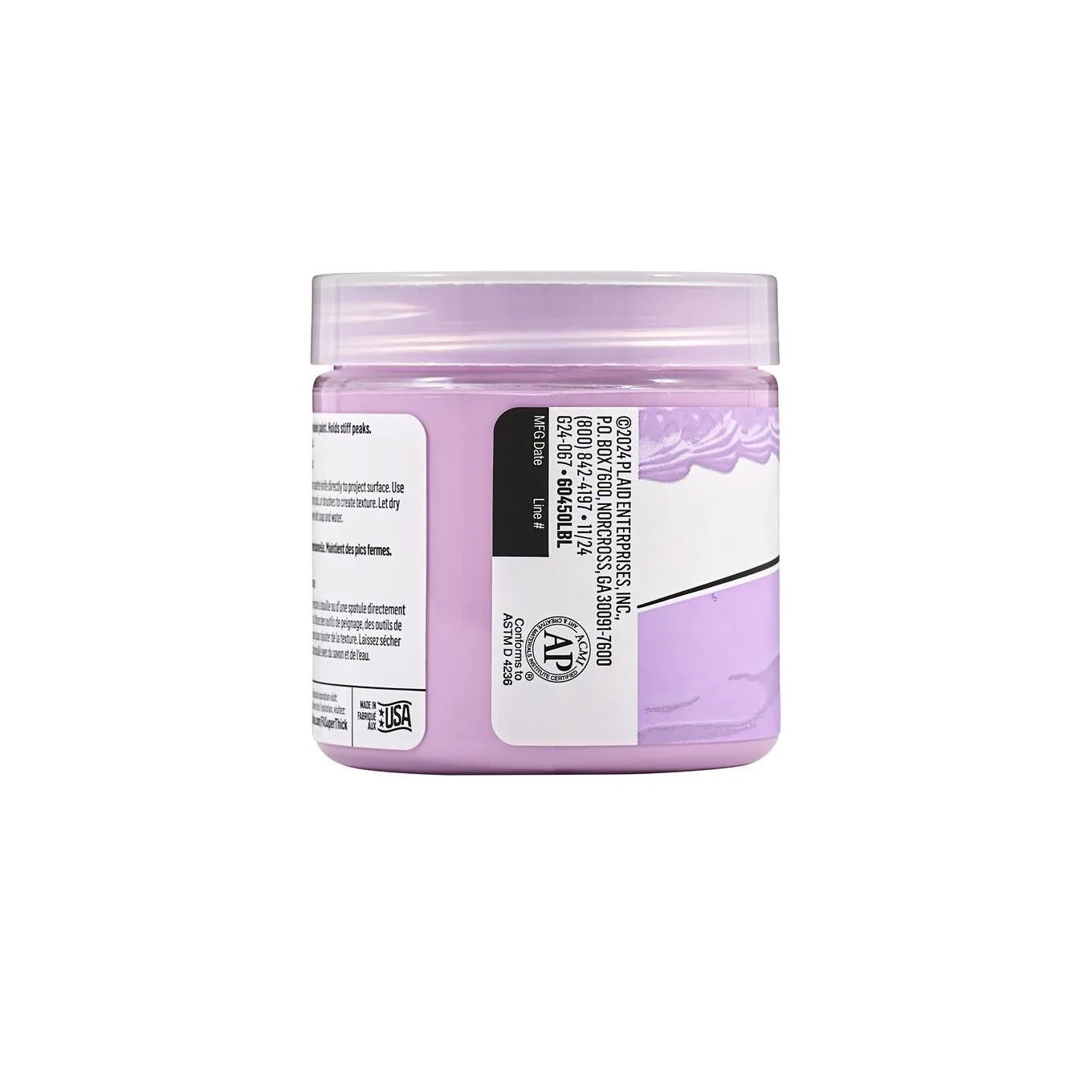FolkArt Super Thick Acrylic Paint - Soft Purple (4 oz Bottle)