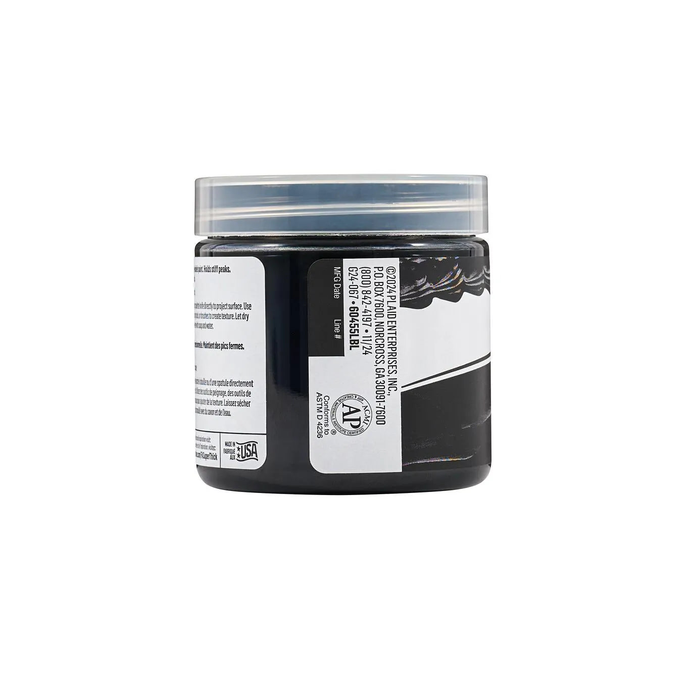 FolkArt Super Thick Acrylic Paint - Black (4 oz Bottle)