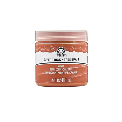 FolkArt Super Thick Acrylic Paint - Terra Cotta (4 oz Bottle)