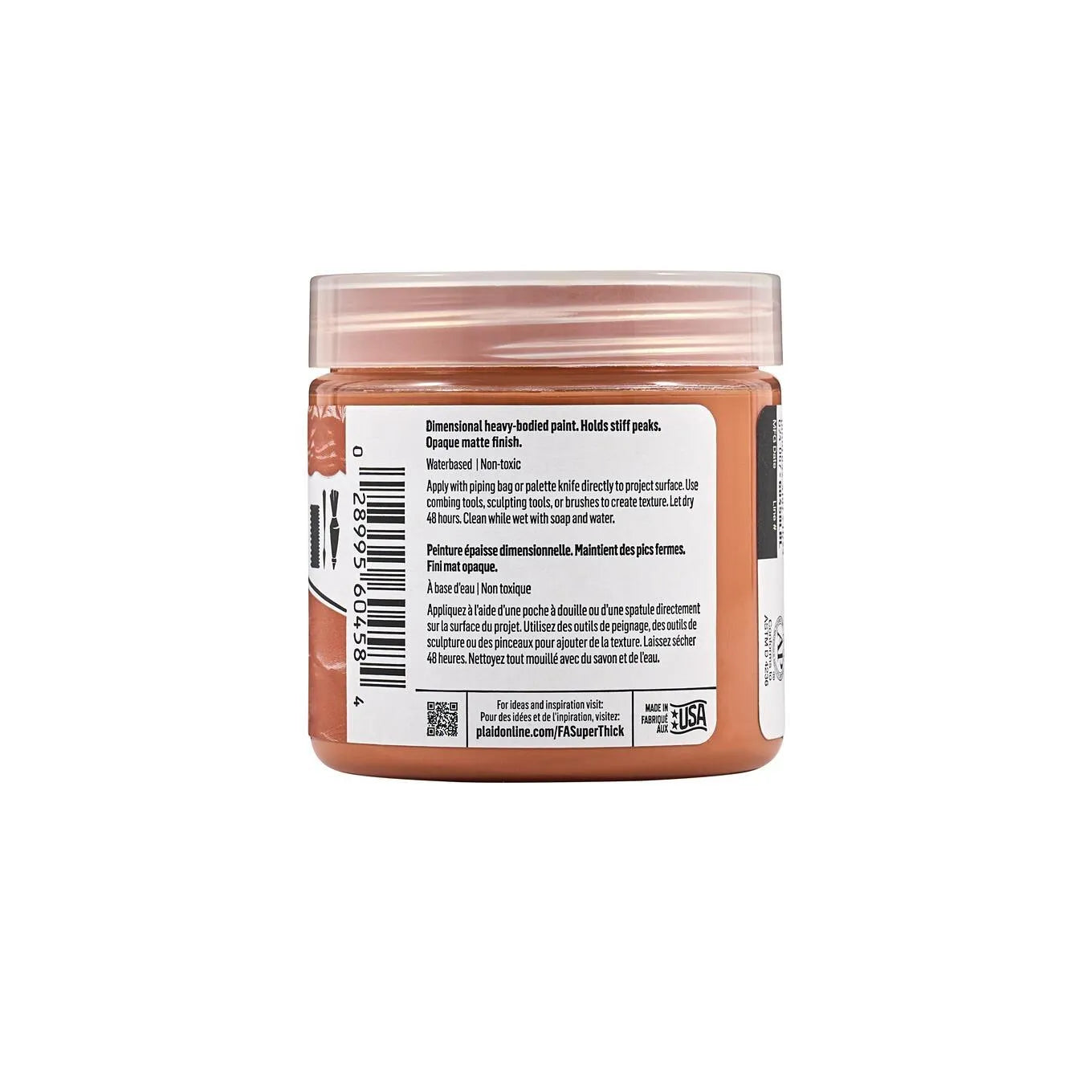 FolkArt Super Thick Acrylic Paint - Terra Cotta (4 oz Bottle)