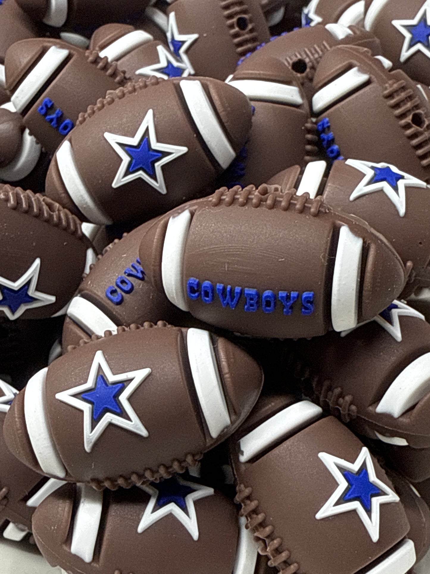 PublicCowboys 3D Football Silicone Focal