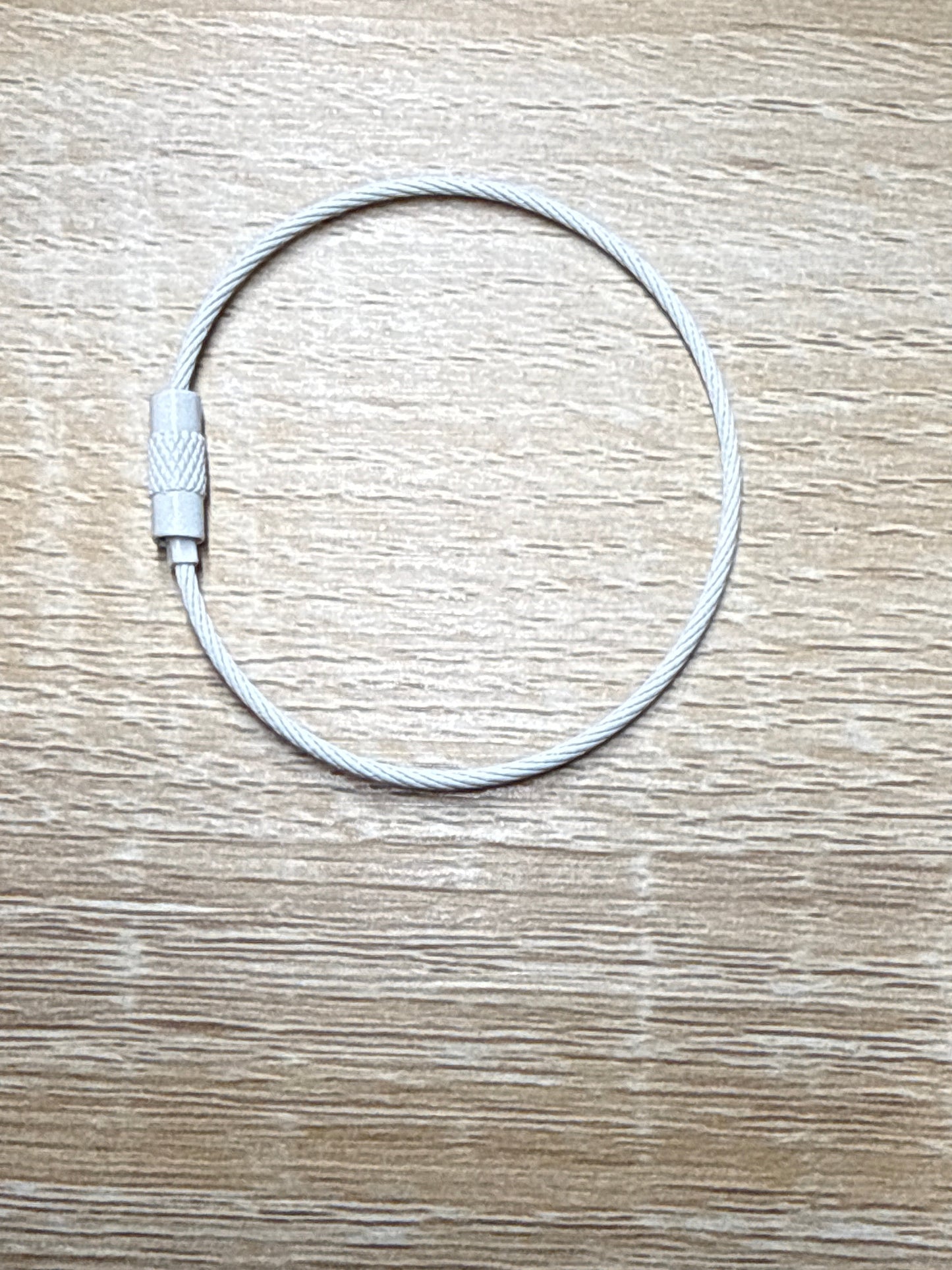 Steel Wire Keyring Steel Cable - 15cm - 1 piece