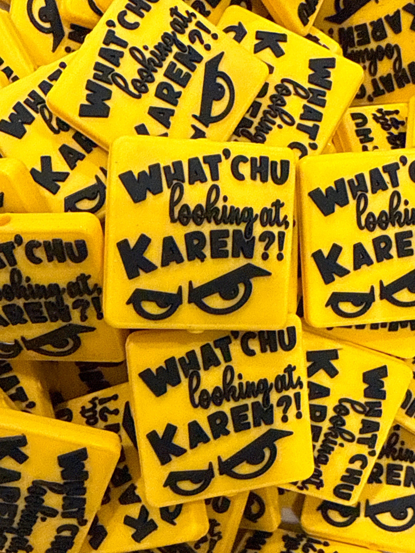 What’Chu Looking at Karen Yellow Focal - Public by RD Creations