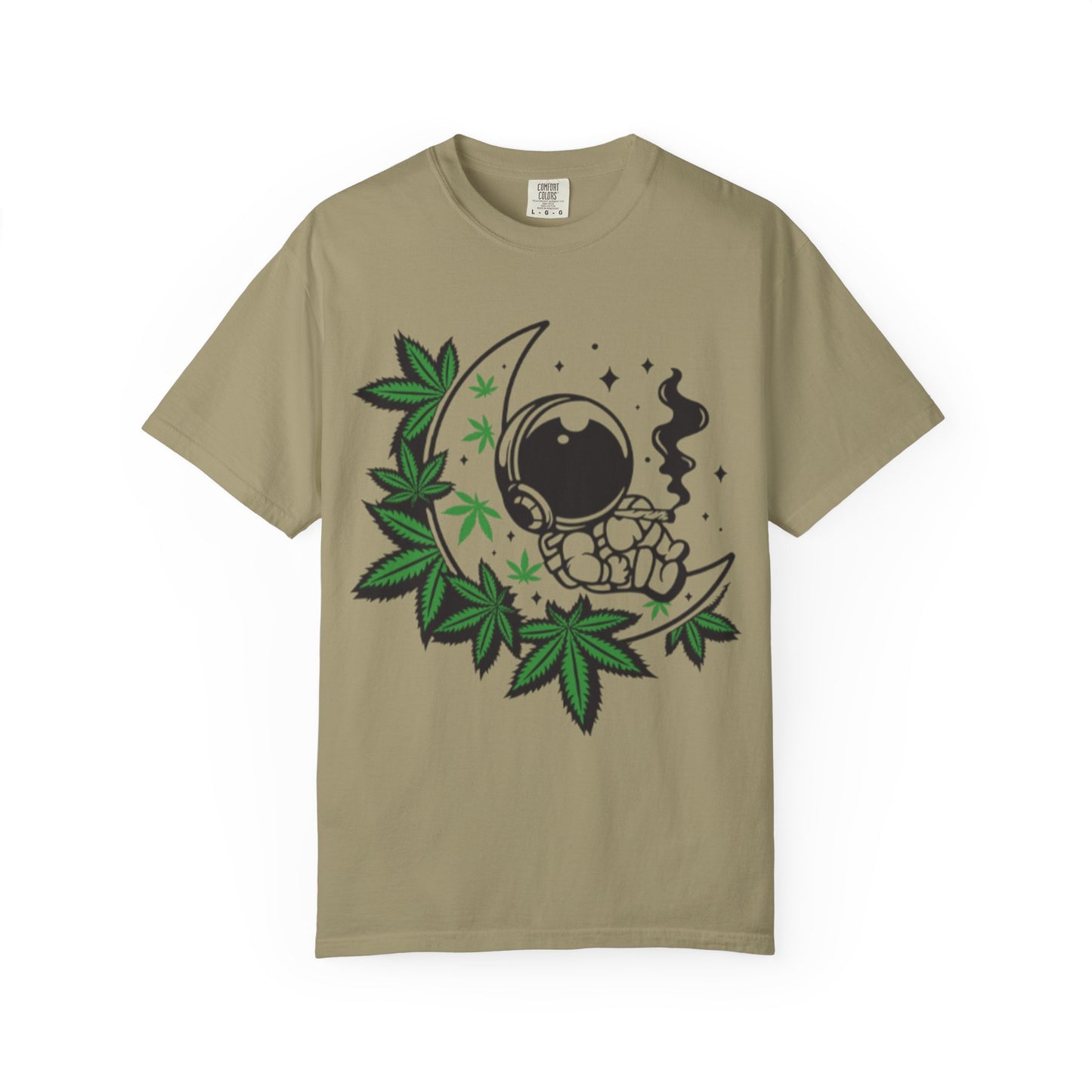 Cosmic Cannabis T-Shirt | Unisex Tee, Planetary Vibes, Weed Enthusiast Gift, Space Lover Shirt, Stoner Fashion, Gift for Him/Her