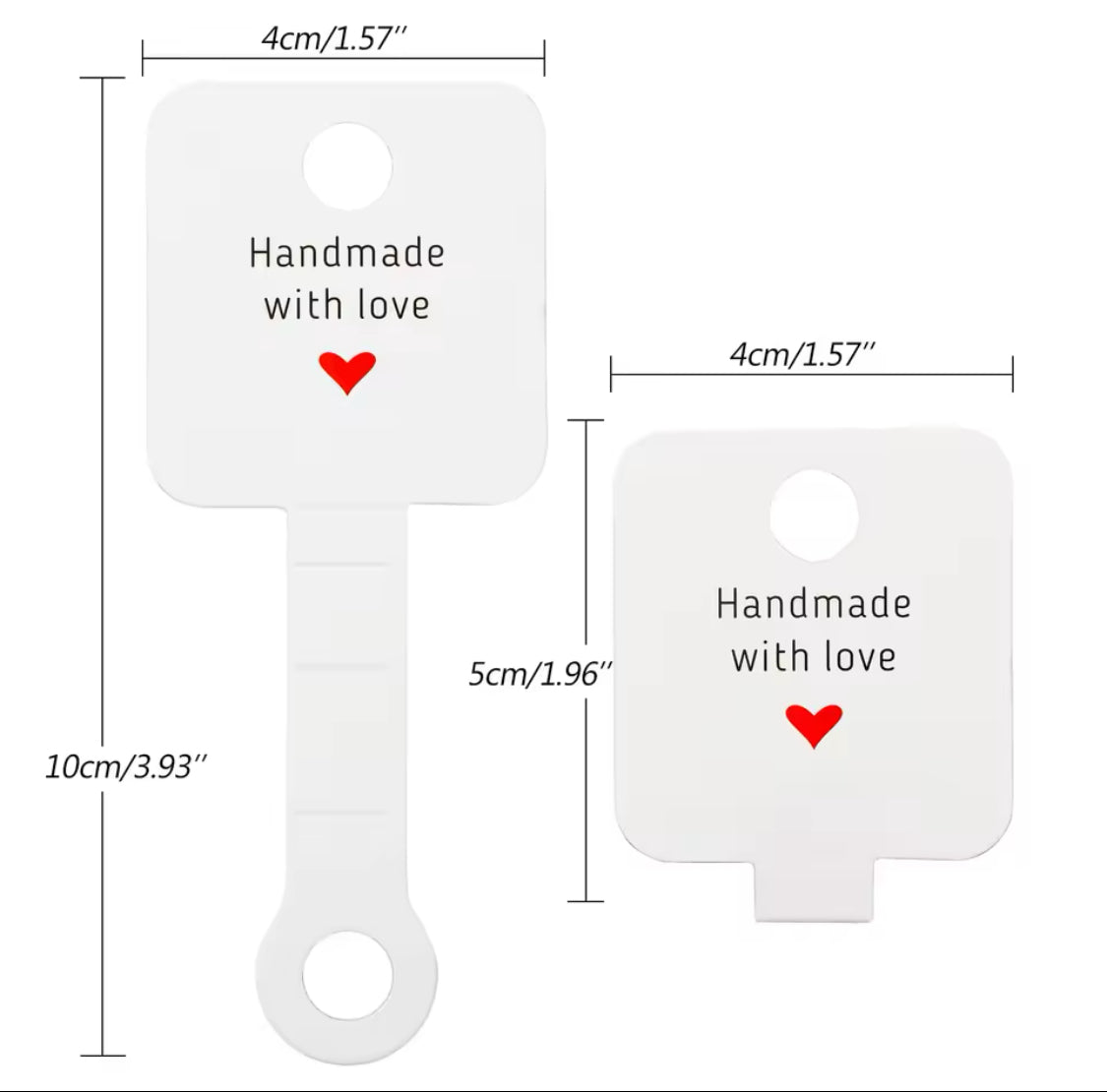 Blank Jewelry Display Tag  - sold by eaches