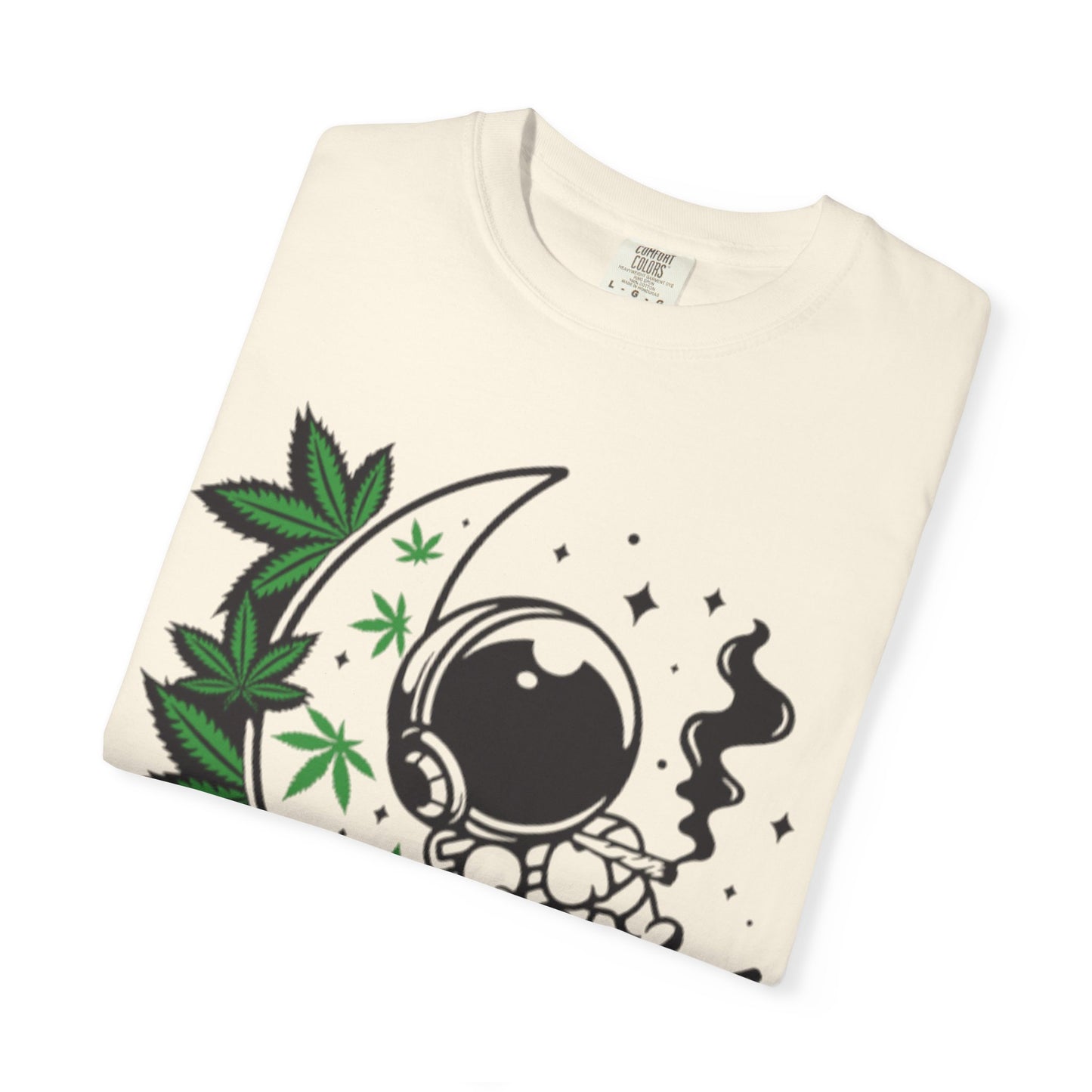 Cosmic Cannabis T-Shirt | Unisex Tee, Planetary Vibes, Weed Enthusiast Gift, Space Lover Shirt, Stoner Fashion, Gift for Him/Her