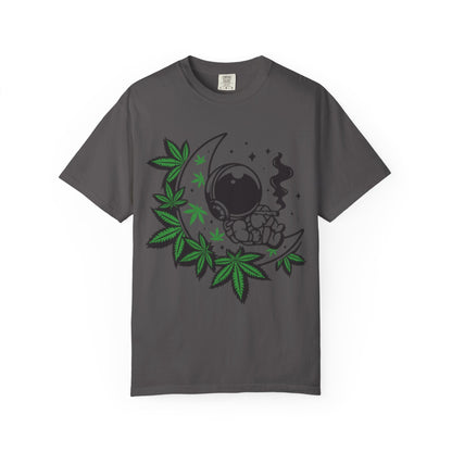 Cosmic Cannabis T-Shirt | Unisex Tee, Planetary Vibes, Weed Enthusiast Gift, Space Lover Shirt, Stoner Fashion, Gift for Him/Her