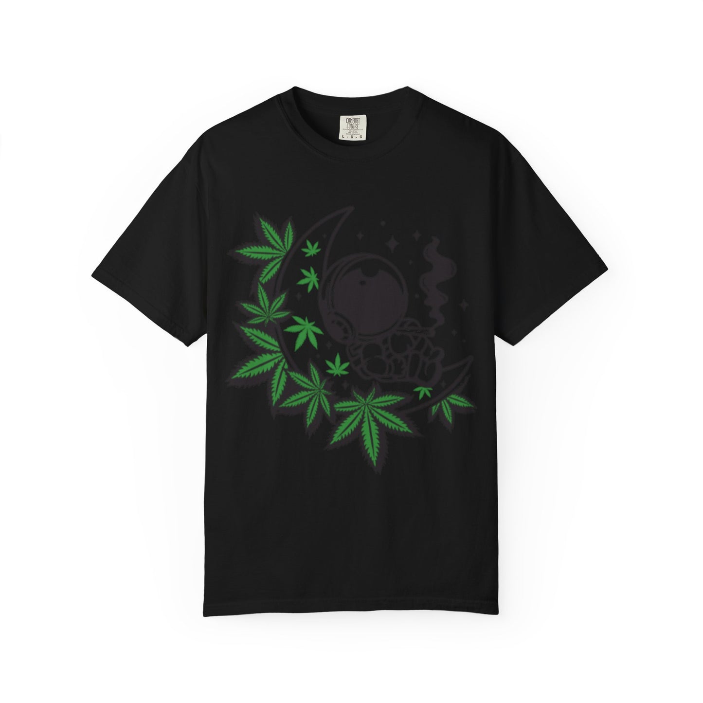Cosmic Cannabis T-Shirt | Unisex Tee, Planetary Vibes, Weed Enthusiast Gift, Space Lover Shirt, Stoner Fashion, Gift for Him/Her