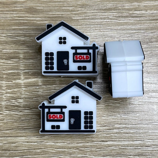 Realtor House w/Sold Sign 3D Silicone Focal - RD Creations Exclusive