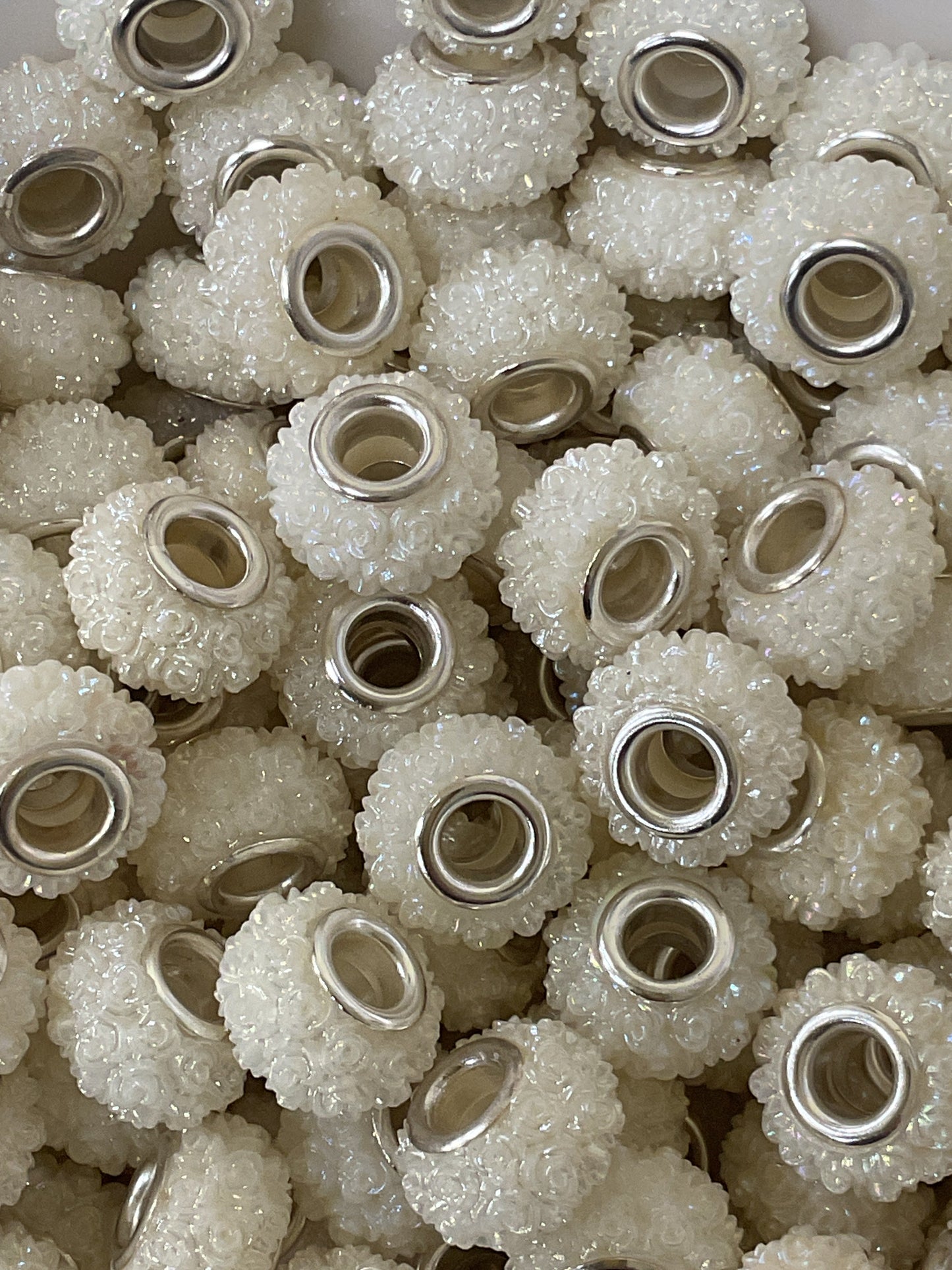 Acrylic Rose Spacers Beads - 12mm - 10 pack