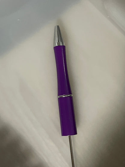 Plastic Beadable Pen Solid Colors