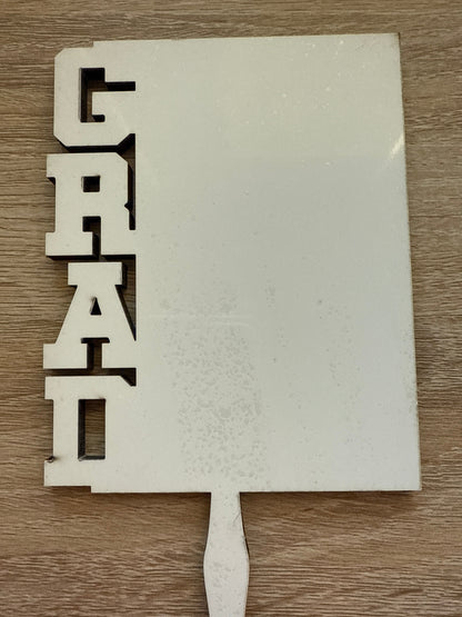 Graduation Sublimation Fan Double Sided 10cmx17cm