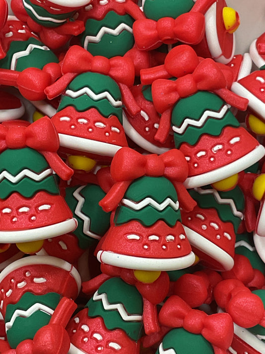 Christmas Bell 3D Silicone Focal
