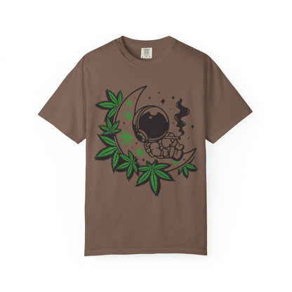 Cosmic Cannabis T-Shirt | Unisex Tee, Planetary Vibes, Weed Enthusiast Gift, Space Lover Shirt, Stoner Fashion, Gift for Him/Her